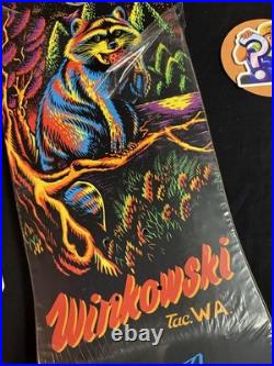 RARE SIGNED Eric Winkowski Trash Panda Doodle Santa Cruz Skateboard Deck AUTO