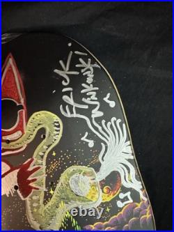 RARE SIGNED Eric Winkowski Trash Panda Doodle Santa Cruz Skateboard Deck AUTO