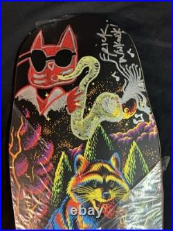 RARE SIGNED Eric Winkowski Trash Panda Doodle Santa Cruz Skateboard Deck AUTO