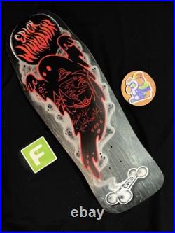 RARE SIGNED Eric Winkowski UFO Beach Doodle Santa Cruz Skateboard Deck AUTOGRAPH