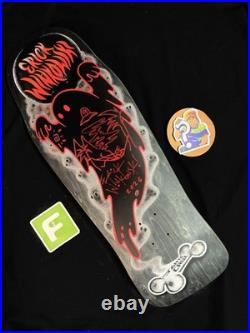 RARE SIGNED Eric Winkowski UFO Beach Doodle Santa Cruz Skateboard Deck AUTOGRAPH