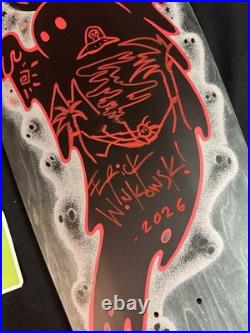 RARE SIGNED Eric Winkowski UFO Beach Doodle Santa Cruz Skateboard Deck AUTOGRAPH