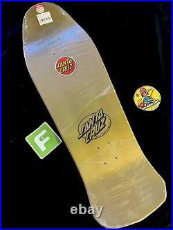 RARE SIGNED Steve Alba SALBA Santa Cruz Gold Witch Doctor Skateboard Deck AUTO