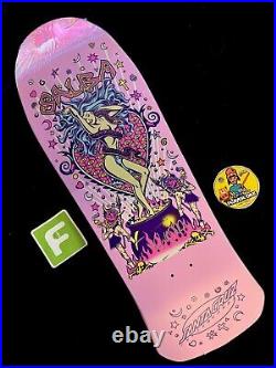 RARE SIGNED Steve Alba SALBA Santa Cruz Pink Witch Doctor Skateboard Deck AUTO