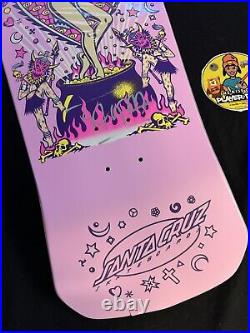 RARE SIGNED Steve Alba SALBA Santa Cruz Pink Witch Doctor Skateboard Deck AUTO