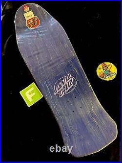 RARE SIGNED Steve Alba SALBA Santa Cruz Pink Witch Doctor Skateboard Deck AUTO