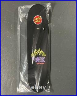 RARE SIGNED Tom Asta Santa Cruz Skateboard Deck Space Kitten VX Purple 8.0