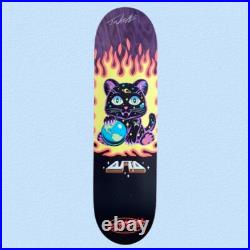 RARE SIGNED Tom Asta Space Kitten 8.0 Santa Cruz VX Skateboard Deck