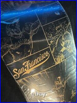 RARE San Francisco Giants World Series 2014 Gold Foil Santa Cruz Skateboard Deck