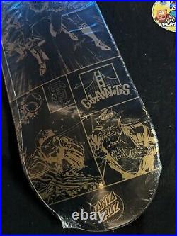 RARE San Francisco Giants World Series 2014 Gold Foil Santa Cruz Skateboard Deck