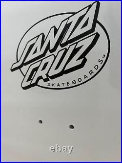 RARE Santa Cruz Jeff Kendall WHITE Graffiti 80's 9.5 Skateboard Deck NEW
