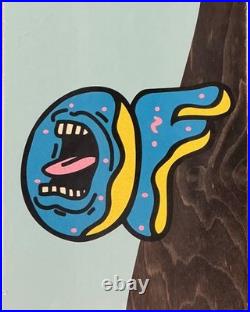 RARE Santa Cruz Odd Future OF Tyler The Creator Screaming Donuts Skateboard Deck