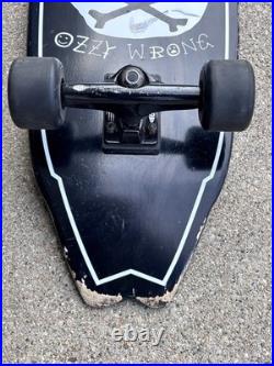 RARE Santa Cruz Ozzy Wright Model Skateboard 9.7 Ozzy Wrong Skull Surf City Doom