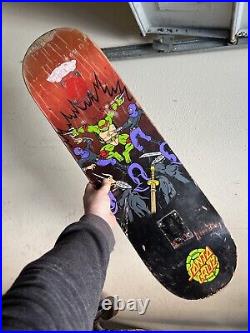 RARE Santa Cruz Teenage Mutant Ninja Turtles skateboard deck Raphael red TMNT