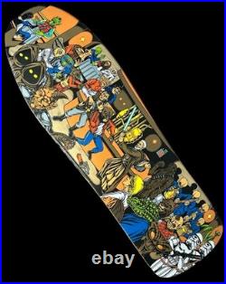 RARE Star Wars Santa Cruz Skateboard Deck Mos Eisley Cantina Scene Pitchgrim Art