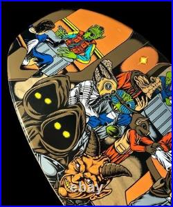 RARE Star Wars Santa Cruz Skateboard Deck Mos Eisley Cantina Scene Pitchgrim Art