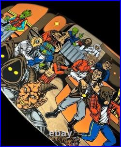 RARE Star Wars Santa Cruz Skateboard Deck Mos Eisley Cantina Scene Pitchgrim Art