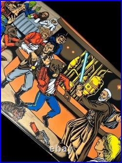RARE Star Wars Santa Cruz Skateboard Deck Mos Eisley Cantina Scene Pitchgrim Art