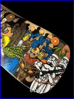 RARE Star Wars Santa Cruz Skateboard Deck Mos Eisley Cantina Scene Pitchgrim Art