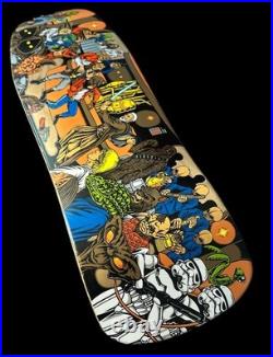RARE Star Wars Santa Cruz Skateboard Deck Mos Eisley Cantina Scene Pitchgrim Art