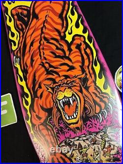 RARE Steve Alba SALBA Santa Cruz Pink Tiger Missile Skateboard Deck In Shrink