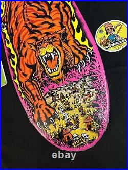 RARE Steve Alba SALBA Santa Cruz Pink Tiger Missile Skateboard Deck In Shrink