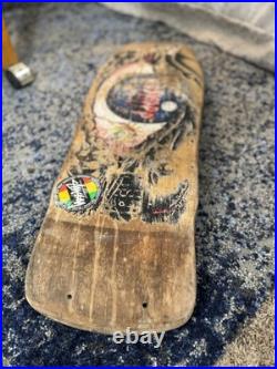 RARE Vintage 80s Santa Cruz Rob Roskopp Eye Skateboard Deck Jim Phillips OG