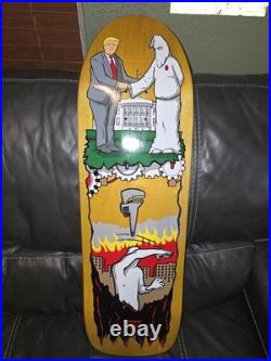 REAL Skateboard Trump Klan Jim Thiebuad Deck Rare Shaped Santa Cruz Powell