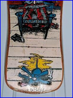 Rare 1990 Tracker Alarm Clock Skateboard Deck Santa Cruz Vision Alva Dogtown BDS