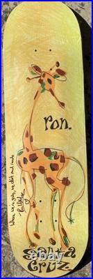 Rare- 30 Year Pro Anniversary- Ron Whaley Santa Cruz Skateboard Deck- SIGNED