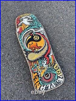 Rare Color Santa Cruz Erick Winkowski DOPE PLANET Skateboard Skate Deck TALLBOY