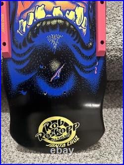 Rare Colorway Santa Cruz Rob Roskopp FACE Skateboard Deck Reissue BLACK BLUE Dip