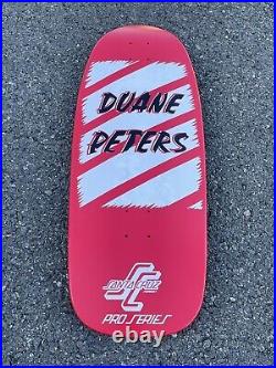 Rare! Duane Peters Santa Cruz Pro Model Skateboard Skate Deck New No Shrink