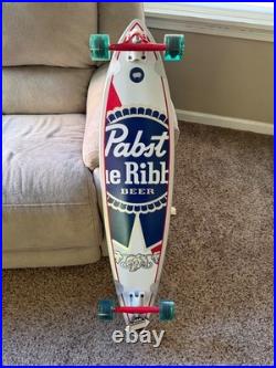Rare Hipster Pabst Blue Ribbon Beer Santa Cruz Pintail Longboard Skateboard