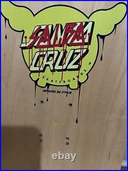 Rare Salba Dface Collab Santa Cruz Skateboard Deck Dface Tiger Alva