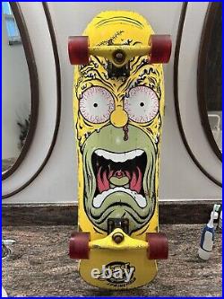 Rare Santa Cruz Rob Roskopp Homer Simpson exclusive skateboard OJ's