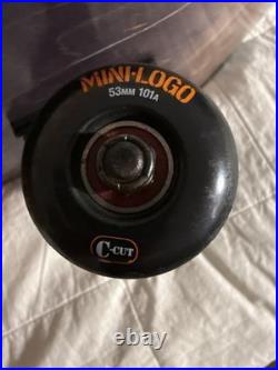 Rare Santa Cruz Skateboard Deck CRUZER 80S FLAME SKULL tensor truck C-Cut