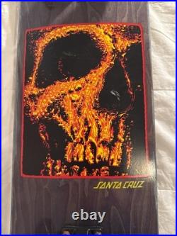 Rare Santa Cruz Skateboard Deck CRUZER 80S FLAME SKULL tensor truck C-Cut