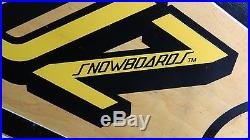 Rare Santa Cruz Snowboards (Skateboards) 36 Shop Advertising Sign, Vintage