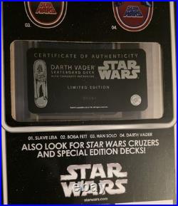 Rare Santa Cruz Star Wars Darth Vader Limited Edition Skateboard Deck #0161 Rare Santa Cruz Star Wars Darth Vader Limited Edition Skateboard Deck #0161