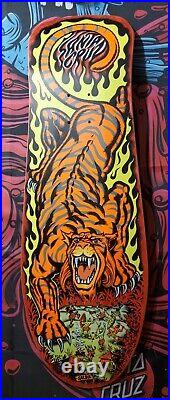 Rare Santa Cruz Steve SALBA Alba Tiger Skateboard Deck Red Stain