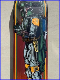 Rare Santa Cruz X STAR WARS Bobba Fett Skateboard Deck NEW IN SHRINK