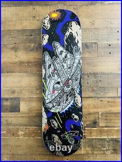 Rare Santa Cruz X Star Wars Millennium Falcon Collectible Skateboard Deck