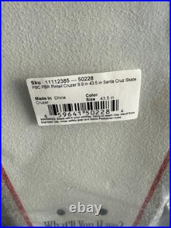 Rare Sealed Santa Cruz Pabst Blue Ribbon Longboard New, Collector's Edition