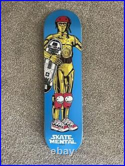 Rare Skate Mental D3-PO Star Wars R2-D2 C3-PO SB Deck Santa Cruz Powell Peralta