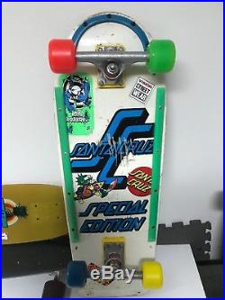Rare Vintage Santa Cruz Special Edition Rob Roskopp skateboard- Kryptonics Sims