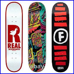 Real/Santa Cruz/Foundation Skateboard Deck 3-Pack Bulk Lot of Decks 8.06 & 8.0