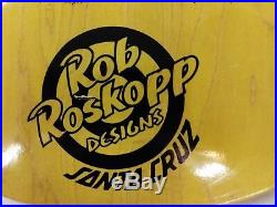 Rob Roskopp//EYE DESIGN//CRUS MISSILE II CONCAVE//SANTA CRUZ SKATEBOARD DECK