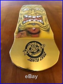 Rob Roskopp Gold Face Vans Exclusive Santa Cruz Skateboard Deck 9.5IN