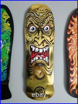 Rob Roskopp Gold Foil Face Santa Cruz Skateboard Deck RARE